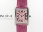 Tank Solo Ladies 25mm SS K11 1:1 Best Edition Pink Dial on Pink Croco Leather Strap Ronda Quartz