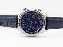 6104P Moon SS Blue Dial on Blue Leather Strap A240 V2