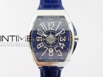 Vanguard V45 SS ABF Best Edition Blue Textured Dial on Blue Gummy Strap A2824