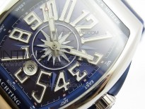Vanguard V45 SS ABF Best Edition Blue Textured Dial on Blue Gummy Strap A2824