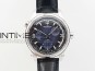 Polaris Geographic TWA SS Blue Textured Dial on Black Leather Strap A936