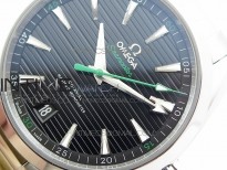 Aqua Terra 150M Master Chronometers VSF 1:1 Best Edition Black Dial Green second hand on SS Bracelet A8900 Super Clone