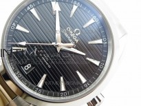 Aqua Terra 150M Master Chronometers VSF 1:1 Best Edition black dial silver second hand on SS Bracelet A8900 Super Clone