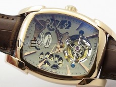 Kalpa Grande Tourbillon RG Gray Skeleton Dial on Brown Leather Strap