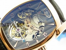 Kalpa Grande Tourbillon RG Dark Gray Skeleton Dial on Black Leather Strap