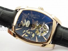 Kalpa Grande Tourbillon RG Black Skeleton Dial on Black Leather Strap