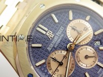 Royal Oak Chrono 26331ST RG OMF 1:1 Best Edition Blue dial on SS Bracelet A7750