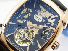 Kalpa Grande Tourbillon RG Black Skeleton Dial on Black Leather Strap