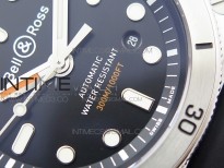 BR 03-92 Diver SS/SS Bezel Black Dial on Rubber Strap MIYOTA 9015 (Free Leather strap)