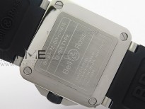 BR 03-92 Diver SS/SS Bezel Black Dial on Rubber Strap MIYOTA 9015 (Free Leather strap)