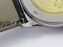 Calatrava 5296G SS ZF 1:1 Best Edition Ivory Dial On Black Leather Strap 324CS (Free box)