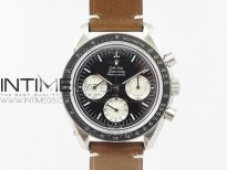 Speedmaster SS “Speedy Tuesday” OMF Best Edition Black Dial on Brown Leather Strap Manual Winding Chrono Movement