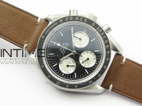Speedmaster SS “Speedy Tuesday” OMF Best Edition Black Dial on Brown Leather Strap Manual Winding Chrono Movement