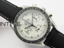 Speedmaster SS Snoopy OMF Best Edition White Dial on Nylon Strap Manual Winding Chrono Movement