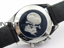 Speedmaster SS Snoopy OMF Best Edition White Dial on Nylon Strap Manual Winding Chrono Movement