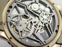 Excalibur Rddbex0392 RG BBR Best Edition Skeleton Dial on Brown Leather Strap A2136 Tourbillon