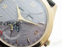 Master Calendar Moonphase RG OMF 1:1 Best Edition Blue Dial on Black Leather Strap A866/1