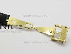 BG 9087BB Moonphase YG 1:1 Best Edition White Dial Diamond Bezel on Black Leather Strap Cal.770