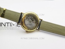 BG 9087BB Moonphase YG 1:1 Best Edition White Dial Diamond Bezel on Black Leather Strap Cal.770