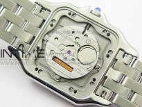 Panthère Secrete Ladies 27mm Diamond Bezel SS GF 1:1 Best Edition White Dial on SS Bracelet Ronda Quartz
