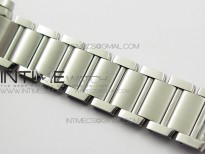 Tank Francaise Ladies 25mm SS 8848F 1:1 Best Edition White Dial Diamond Markers on SS Bracelet Ronda Quartz