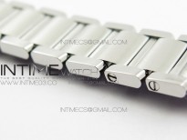 Tank Francaise Ladies 25mm SS 8848F 1:1 Best Edition White Dial Diamond Markers on SS Bracelet Ronda Quartz