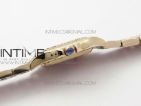 Panthère Secrete Ladies 22mm Diamond Bezel RG 8848F 1:1 Best Edition White Dial on RG Bracelet Ronda Quartz