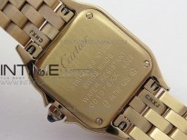 Panthère Secrete Ladies 22mm Diamond Bezel RG 8848F 1:1 Best Edition White Dial on RG Bracelet Ronda Quartz