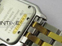 Panthère Secrete Ladies 27mm SS/YG 8848F 1:1 Best Edition White Dial on SS/YG Bracelet Ronda Quartz