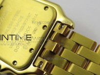 Panthère Secrete Ladies 27mm YG 8848F 1:1 Best Edition White Dial on YG Bracelet Ronda Quartz