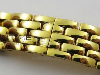 Panthère Secrete Ladies 22mm YG 8848F 1:1 Best Edition White Dial on YG Bracelet Ronda Quartz