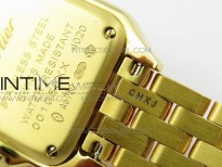 Panthère Secrete Ladies 22mm YG 8848F 1:1 Best Edition White Dial on YG Bracelet Ronda Quartz