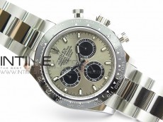 Daytona 116519LN JH Best Gray Dial Ceramic Bezel on SS Bracelet A4130