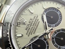 Daytona 116519LN JH Best Gray Dial Ceramic Bezel on SS Bracelet A4130