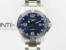 Conquest L3.840.4.56.6 Real Ceramic Bezel SS ZF 1:1 Best Edition Blue dial On SS Bracelet A2824