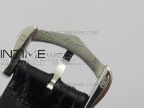 Panthère Secrete Ladies 27mm SS 8848F 1:1 Best Edition White Dial Diamonds Bezel on Black Croco Strap Ronda Quartz