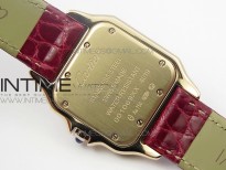 Panthère Secrete Ladies 27mm RG 8848F 1:1 Best Edition White Dial on Red Croco Strap Ronda Quartz