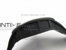 RM055 Real Ceramic Case KVF Best Edition Skeleton Dial RG Crown on Black Rubber Strap MIYOTA8215