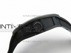 RM055 Real Ceramic Case KVF Best Edition Skeleton Dial Black Crown on Black Rubber Strap MIYOTA8215
