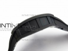 RM055 Forged Carbon Case KVF Best Edition Skeleton Dial Black Crown on Black Rubber Strap MIYOTA8215