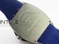 Vanguard V45 SS ABF Best Edition Blue Dial Diamonds Markers on Blue Gummy Strap A2813