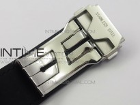 Classic Fusion 45mm Titanium WWF 1:1 V2 Best Edition Black Dial On Black Gummy Strap Asian HB1112