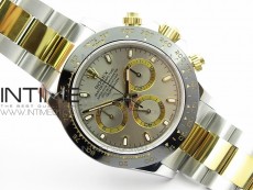 Daytona SS/YG Ceramic Bezel JH Best Edition Sliver Gray Dial on SS/YG Bracelet A7750
