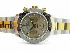 Daytona SS/YG Ceramic Bezel JH Best Edition Sliver Gray Dial on SS/YG Bracelet A7750
