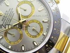 Daytona SS/YG Ceramic Bezel JH Best Edition Sliver Gray Dial on SS/YG Bracelet A7750