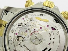 Daytona SS/YG Ceramic Bezel JH Best Edition Sliver Gray Dial on SS/YG Bracelet A7750