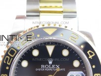 GMT-Master II 116713 LN YG Wrapped 904L Steel GMF 1:1 Best Edition A3186 (Correct Hand Stack)