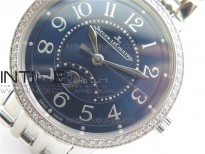 Rendez-Vous Night & Day SS ZF 1:1 Best Edition Blue Textured Dial Diamonds Bezel on SS Bracelet A898