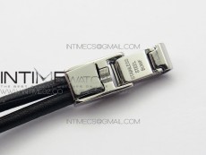 Reverso Ultra Thin Duoface SS SWF Gray Dial on Line Black Leather Strap Ronda Quartz