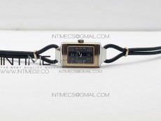 Reverso Ultra Thin Duoface RG SWF Gray Dial on Line Black Leather Strap Ronda Quartz